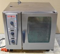 1 x Rational Combimaster 61 Electric Three Phase 6 Grid Combination Oven - Stainless Steel