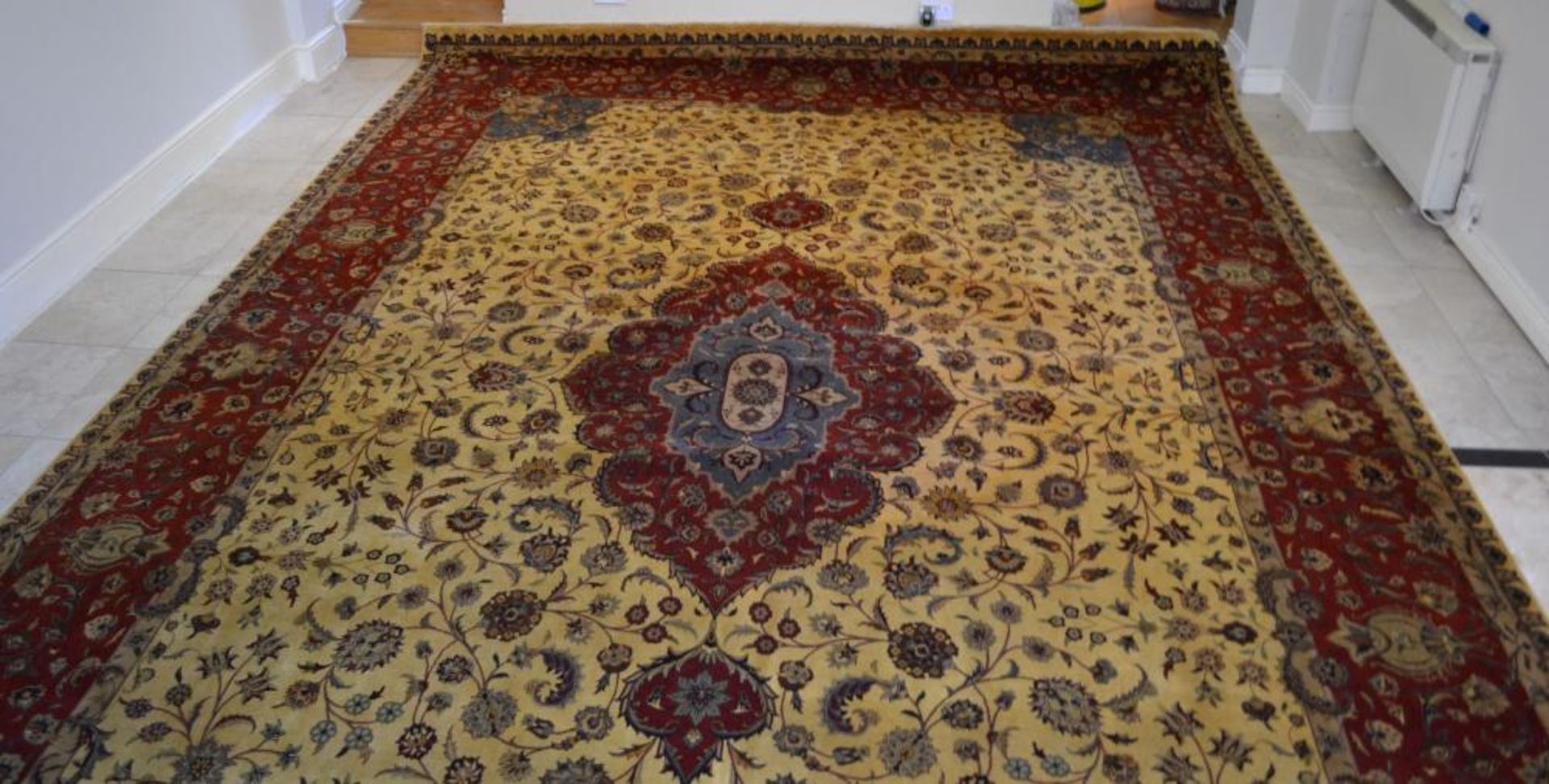 1 x Very Fine Top Quality Pakistan Tabriz Design Carpet - 320 Knot Count - Dimensions: 546x376cm - N - Image 4 of 31