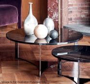 **Just Added** 1 x Fendi Casa Tolomeo Coffee Table - Dimensions: Diameter: 120 x Height 43cm -