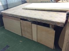 1 x Cutting Table Workbench - H90 x W276 x D181 cms - CL255 - Ref SG142 - Location: Leicester LE4