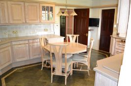 1 x SieMatic Bespoke Solid Wood Limed Oak Fitted Kitchen With Miele, Neff And Gaggenau Appliances