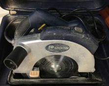 1 x Pro 1200w Circular Saw - 240v - With Carry Case - CL255 - Ref SG173 - Location: Leicester LE4