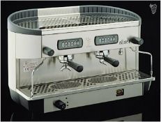 1 x Bezzera Ellisse DE Commercial Espresso 2 Group Automatic Coffee Machine - Stainless Steel Finish
