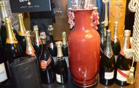 Approximately 20 x Bottles of Dummy Wine - Empty Bottles - Includes Brands Such as Krug, Bolliner
