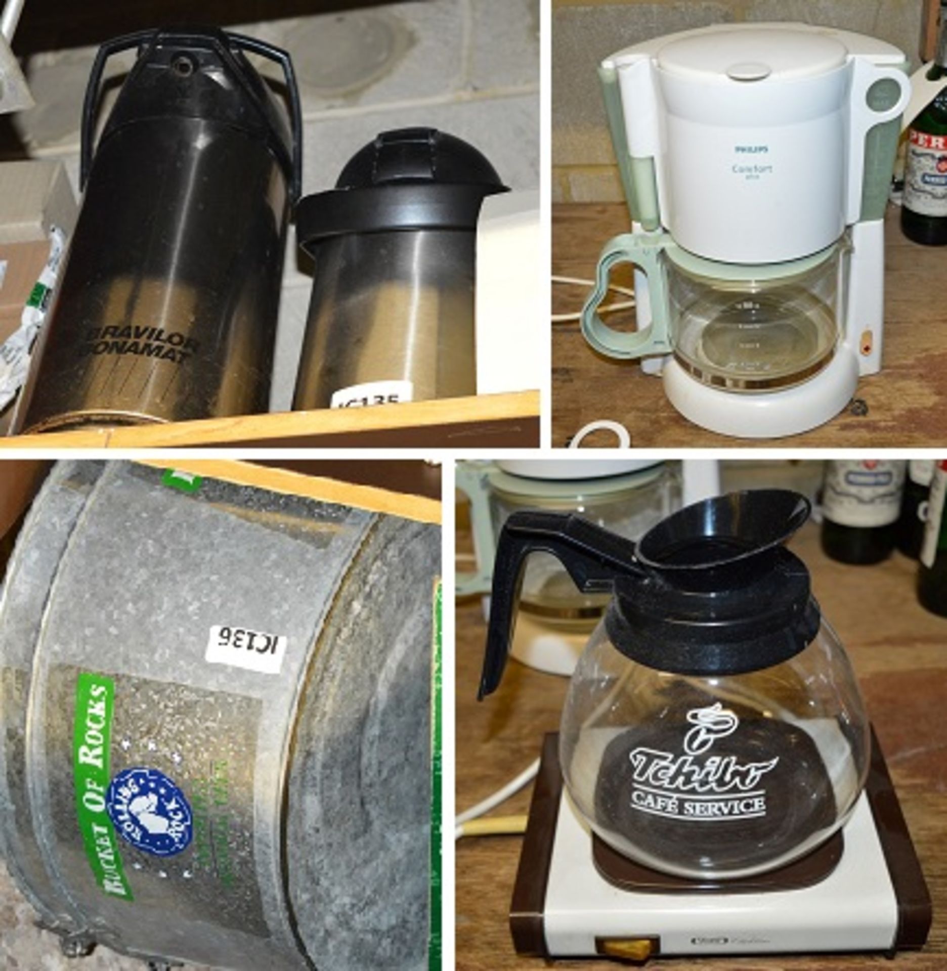 1 x Assorted Collection Including 2 x Coffee Dispensers, 2 x Rolling Rock Ice Buckets, 1 x Philips