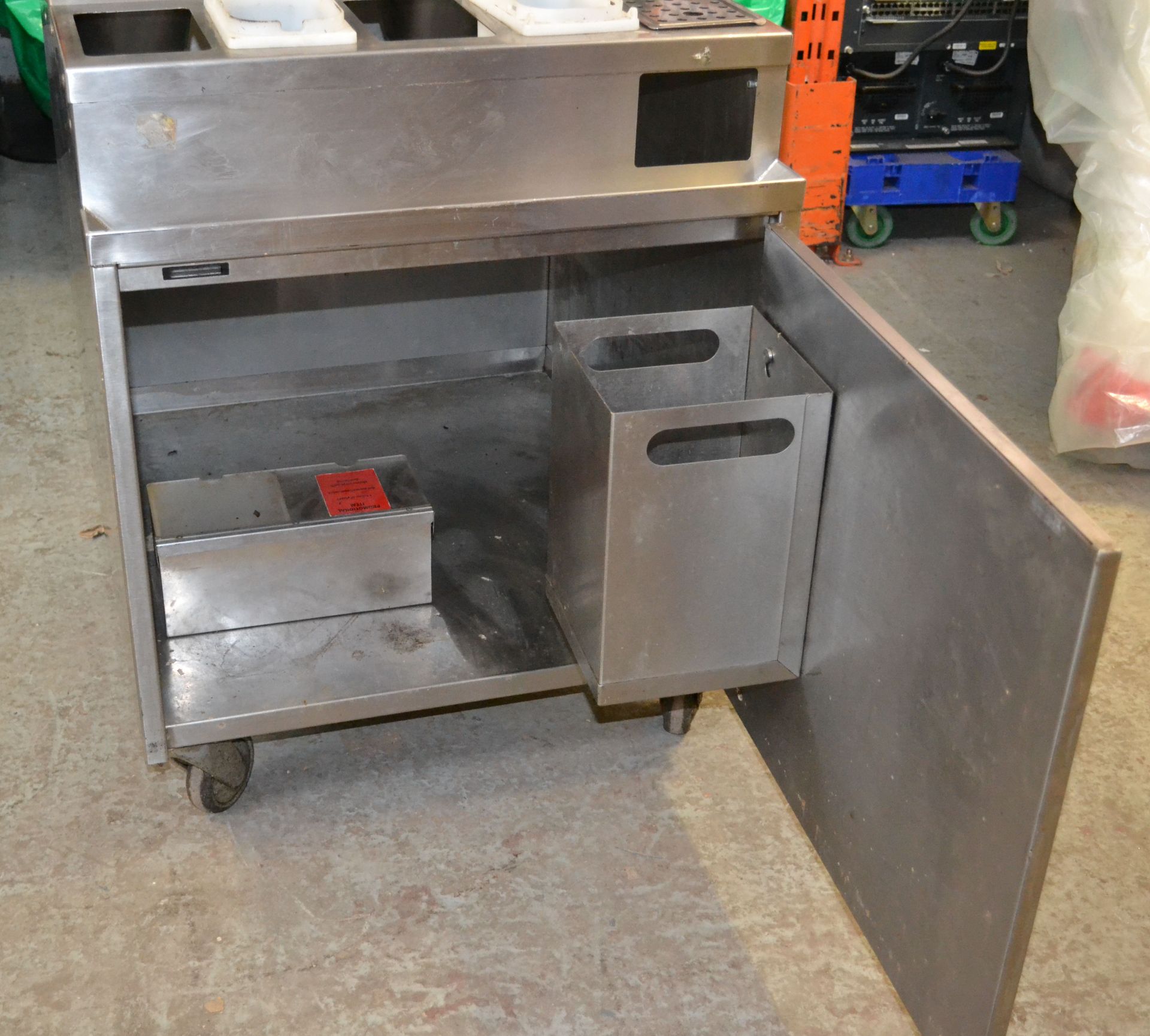 1 x Large Catering Serving / Topping Station - Ex-KFC- 67(w) x 76(d) x 178(h) cm - Ref: HM229 - - Image 9 of 14