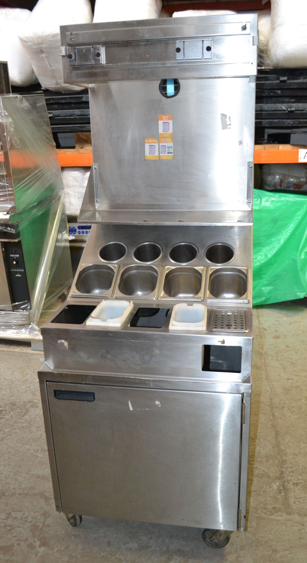 1 x Large Catering Serving / Topping Station - Ex-KFC- 67(w) x 76(d) x 178(h) cm - Ref: HM229 - - Image 14 of 14