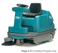 1 x Tennant S12 Compact Rider Sweeper - Charger Not Included - CL007 - Location: Bolton BL1 Please