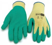 30 x Pairs Of BLACKROCK Heavy Duty Gripper Gloves - Various Sizes: 9/10/11 - New/Unused Stock -