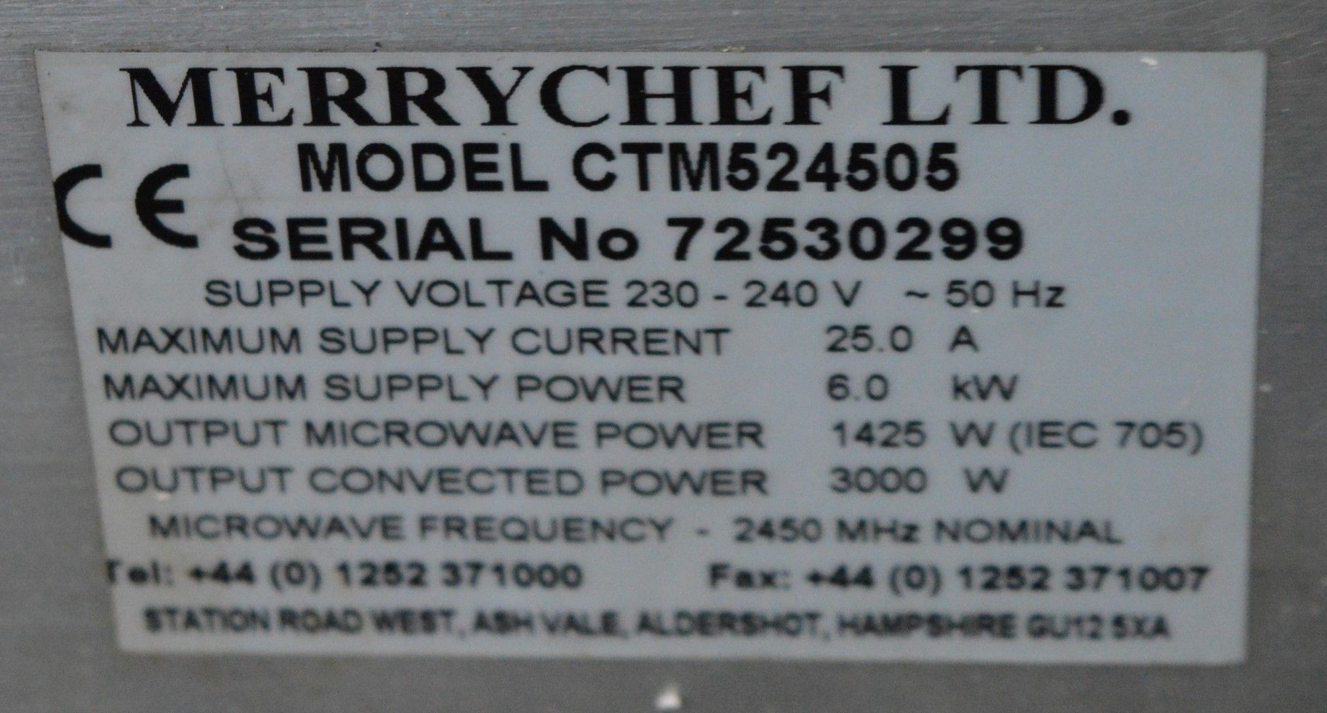 1 x MerryChef Mealstream Series 5 Microwave Oven - Stainless Steel Finish - CL232 - Ref JP244 - - Image 9 of 9