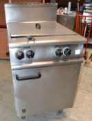 1 x Falcon Dominator G9665 Twin Basket Gas Fryer - 80x60x112cm - Ref: HA107 - CL261 - Location: