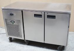 1 x Foster 2 Door Meat Chiller Prep Counter - Model EPRO1/2L - Stainless Steel Finish - Suitable For