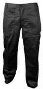 1 x Pair Of Blackrock Baratec Mens Active Cargo Trousers - Size: 36" R - Colour: BLACK - New/