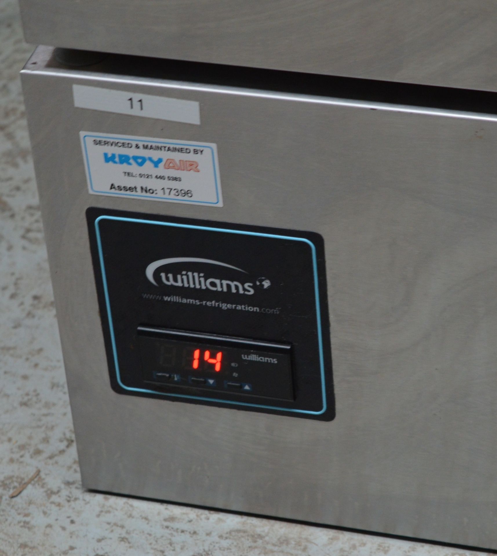 1 x Williams Single Door Under Counter Refridgerator - Model H5UC - Stainless Steel Finish - - Image 3 of 9