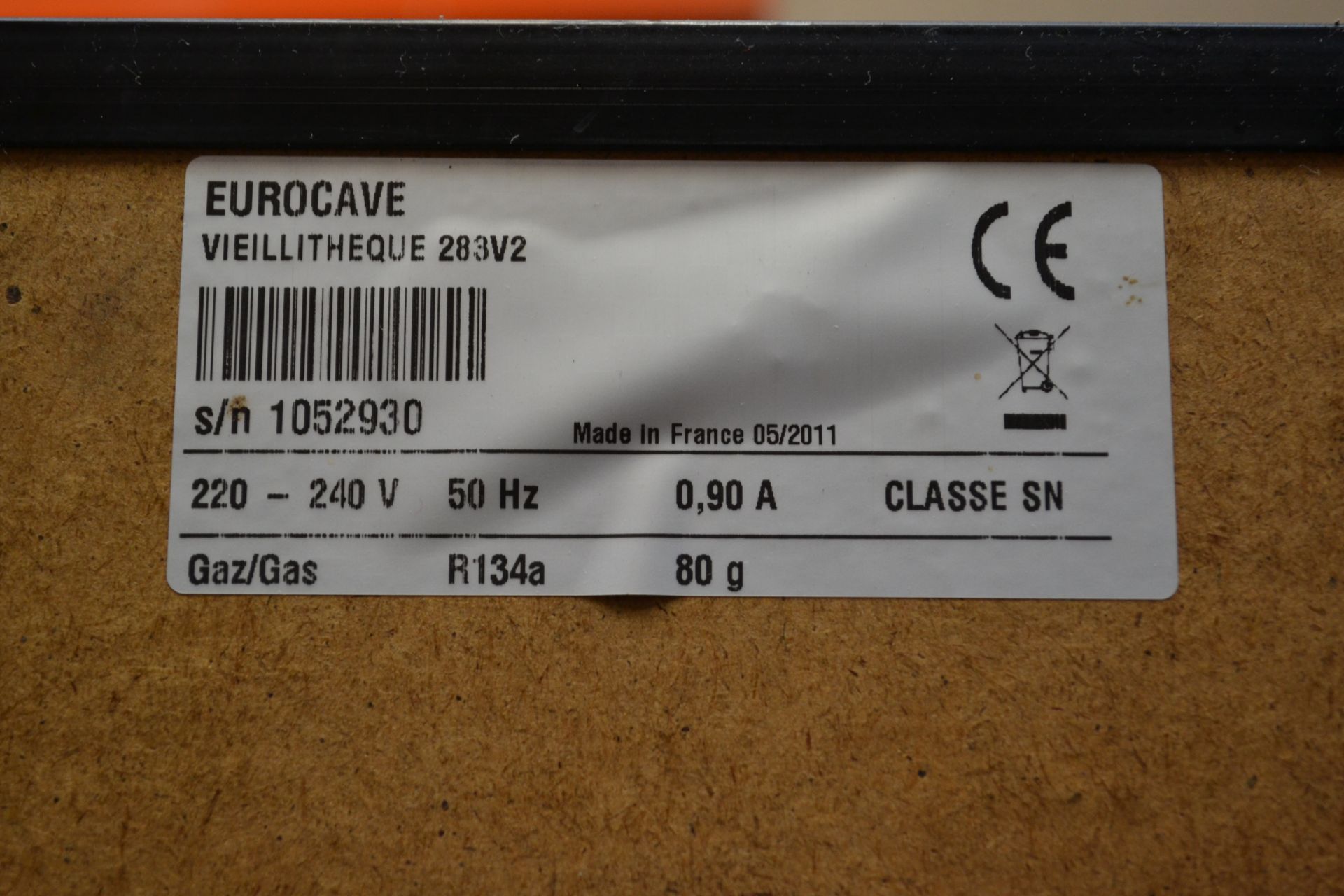 1 x Eurocave Vieillitheque 283V2 - 103(w) x 87(d) x 194(h) cm - Ref: CAT087 - CL007 - Location: - Image 10 of 14