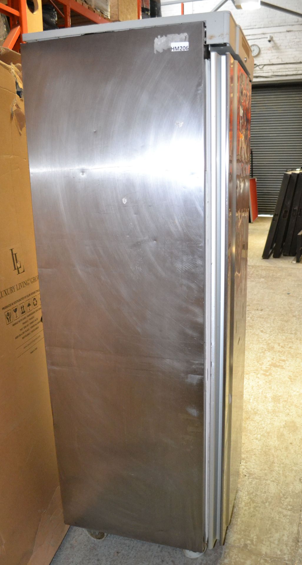 1 x Gram Tall Upright Commercial Freezer - 60x605x190cm - Ref: HM206 - CL261 - Location: - Image 6 of 10