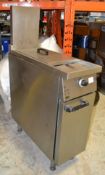 1 x Falcon Single Tank Freestanding Gas Fryer - 77x30x122cm - Ref: HA105 - CL261 - Location: