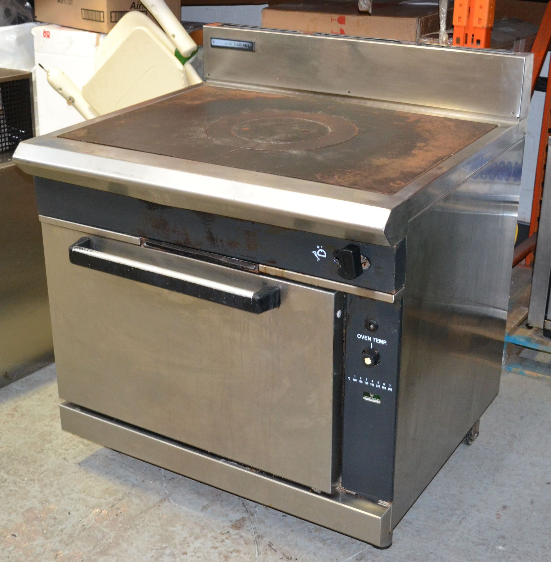 1 x Blue Seal Solid Top Gas Oven Range - 90(w) x 81(d) x 107(h) cm - Ref: HM220 - CL261 - - Image 3 of 12