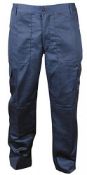 1 x Pair Of Blackrock Baratec Mens Active Cargo Trousers - Size: 36" R - Colour: NAVY BLUE - New/