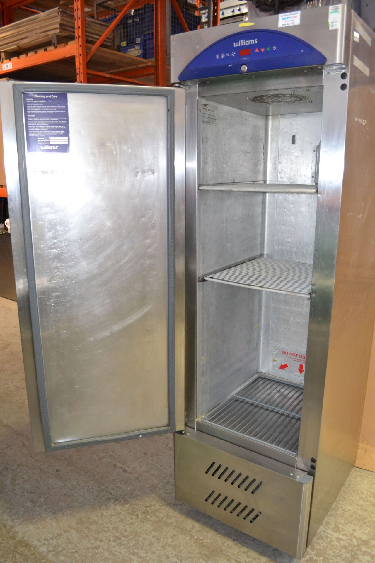 1 x Williams HZ12 Stainless Steel Zircon Chiller / Fridge - Approx: 60(w) x 72(d) x 191(h) cm - - Image 7 of 8