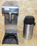 1 x Bravilor Bonamat TH Filter Coffee Machine With Emsa 3 Liter Vac Pump Coffee Pot Stainless