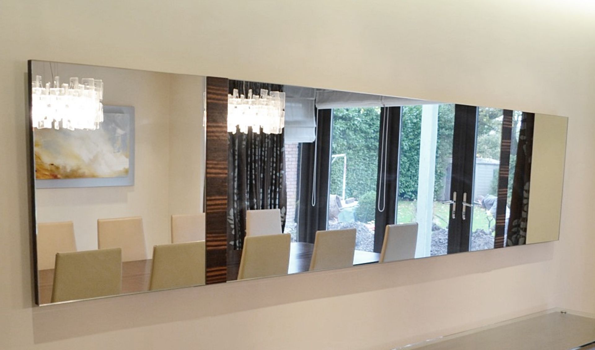 1 x Bespoke Especially Made To Order Long Wall Mirror - Dimensions: L275 x H59 x D5cm - Ref: 49/DR01 - Image 2 of 3