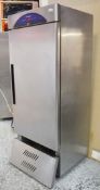 1 x Williams Single Door Upright Refrigerator - Model HZ16-WB - Stainless Steel Finish - Suitable