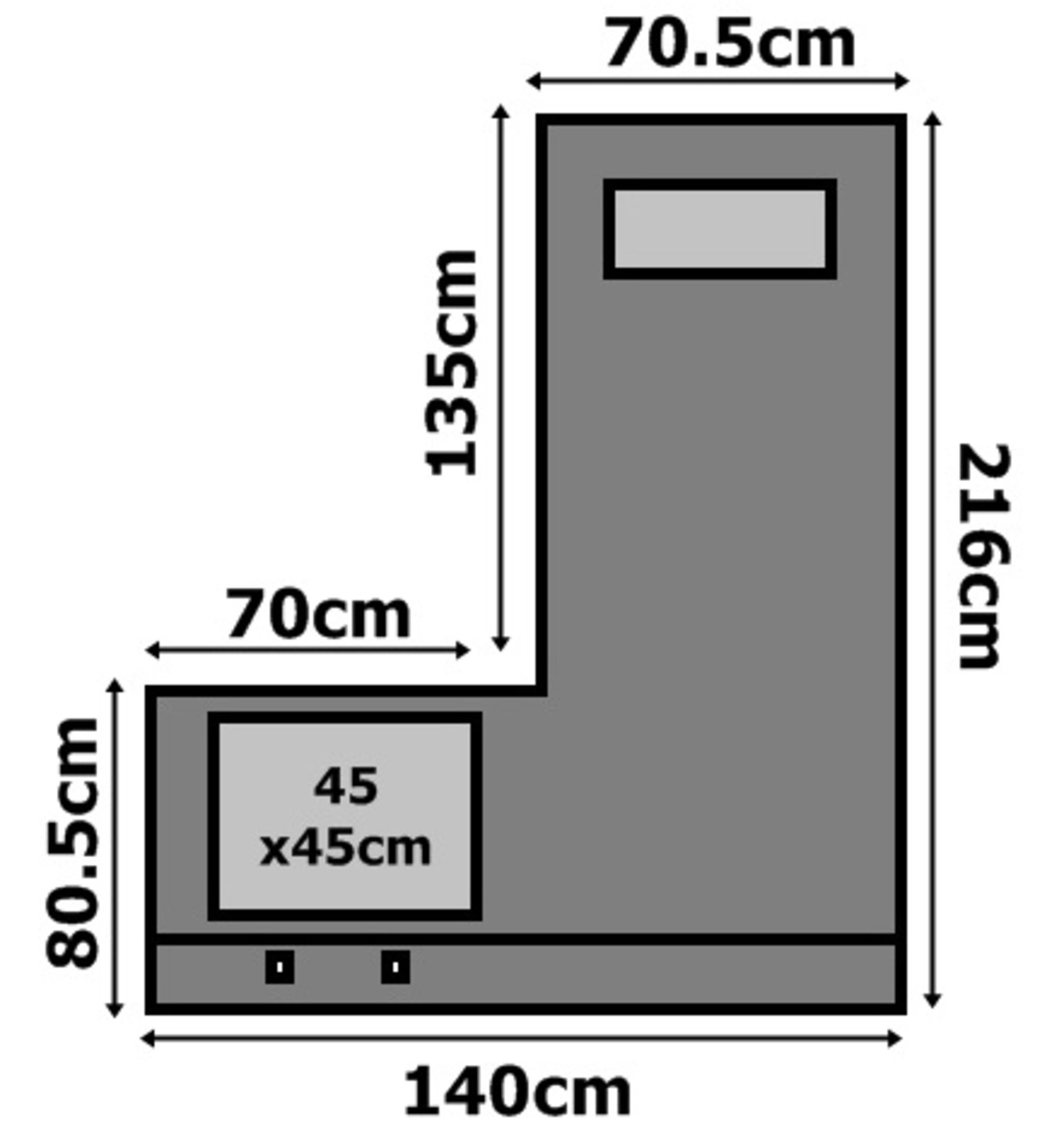 1 x Commercial Kitchen Corner Sink Drainer Unit - Top Only Legs Not Included - CL232 - Ref JP148 - - Image 5 of 6