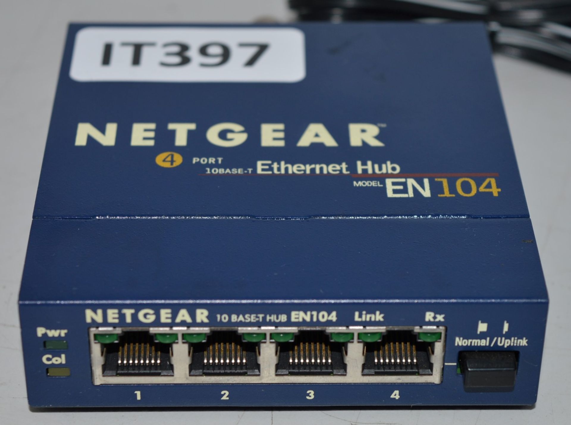 1 x Netgear EN104 Ethernet 4-Port Hub with BNC and Uplink Button - Includes AC Power Adaptor - CL280 - Image 4 of 4