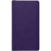 25 x ICE LONDON "Slim" Faux Leather Covered Notebooks In Bright Purple - Dimensions: 17.7 x 10cm -