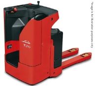 1 x Linde T20S Electric Rideable Seated Pallet Truck - Tested and Working - Key and Charger Included