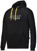 1 x Snickers 40th Anniversary Hoodie (2823) - Colour: BLACK - Size: Large - New/Unused Stock -