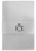 100 x Ice London "GLITTER" Notebooks - Designer Stationery In An Eye-Catching Colour (SILVER) - Ref: