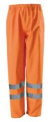 1 x BLACKROCK High Visibility Waterproof Overtrousers - Colour: Orange - Size: XL - New/Unused Stock