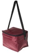 48 x Amigo Can Cooler Lunch Bags With Shoulder Straps - Colour Burgundy - 6 Can Capacity - Brand New