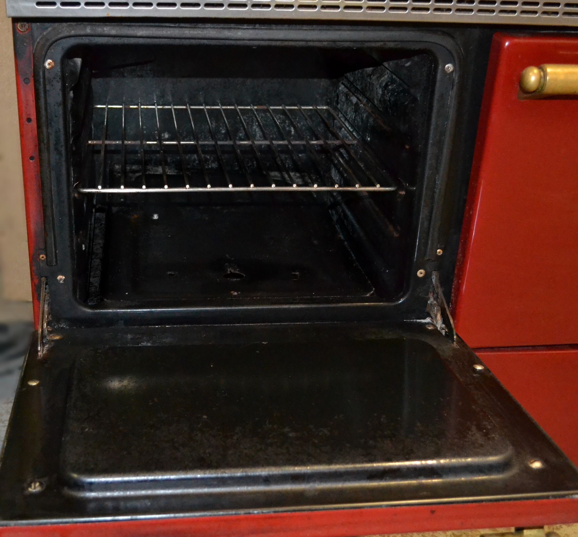 1 x Lacanche Cluny Classic 100 (Cote d'Or) Range Cooker Double Oven in Red - Dual Fuel - Used - - Image 16 of 21