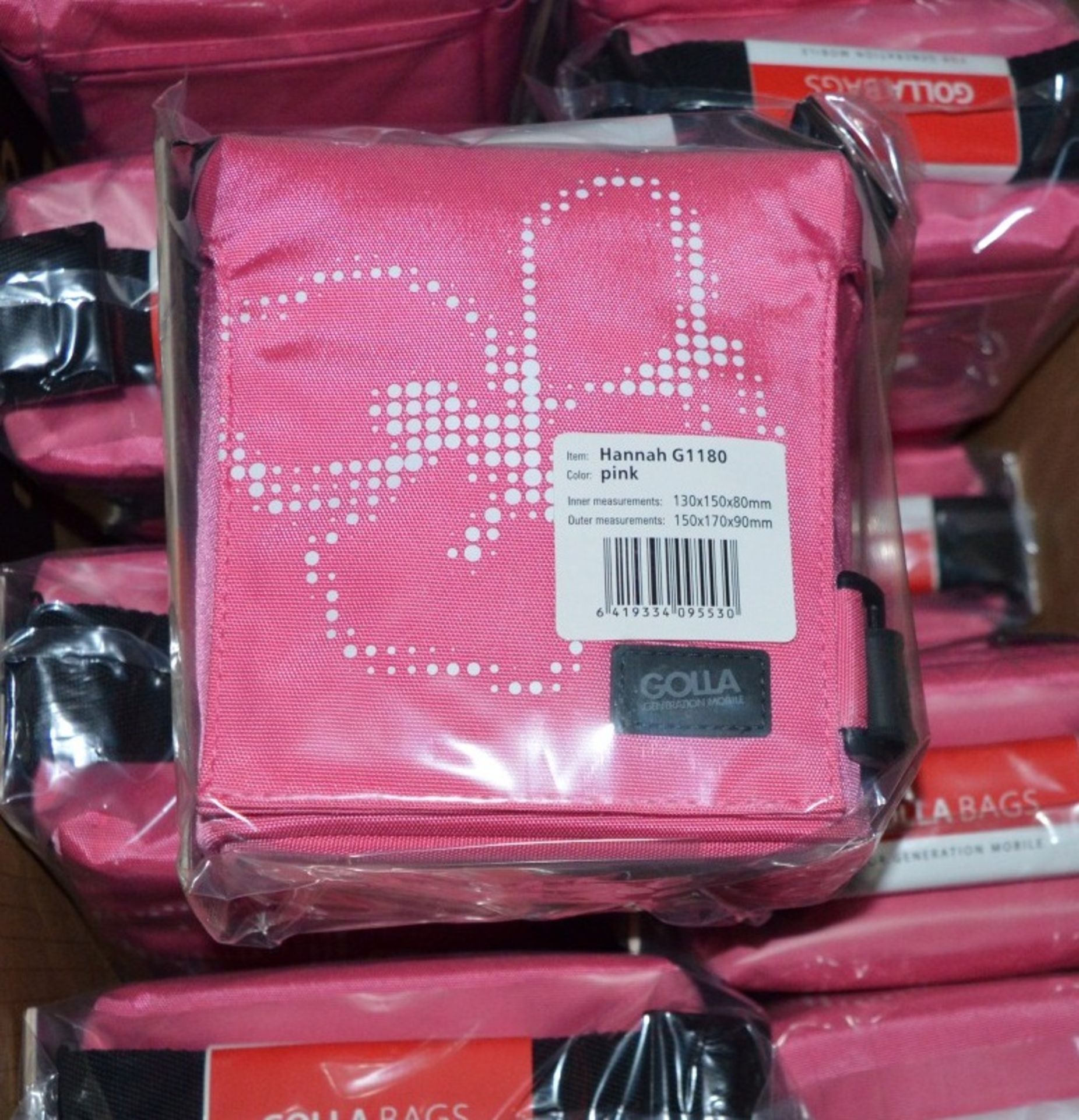 20 x GOLLA Small Camera Bags In Bright Pink - New / Unused Stock - Great Resale Potential - Supplied