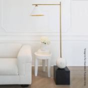 1 x Visual Comfort KELLY WEARSTLER Cleo Floor Lamp - Dimensions: 152 x 25 x 74cm - Low Start With No