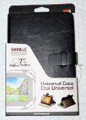 19 x 7" Tablet Cases - Black Faux Leather - New / Unused Stock - Great Resale Potential - Supplied