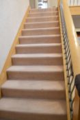 1 x High Quality Stair Carpet - Colour: Light Fawn / Pale Mocha - Ref: 21/HW09 - CL257 - Dimensions: