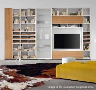 1 x LIGNE ROSET "Et Cetera" Large Designer Modular Television Wall Unit / Bookcase - Designed By