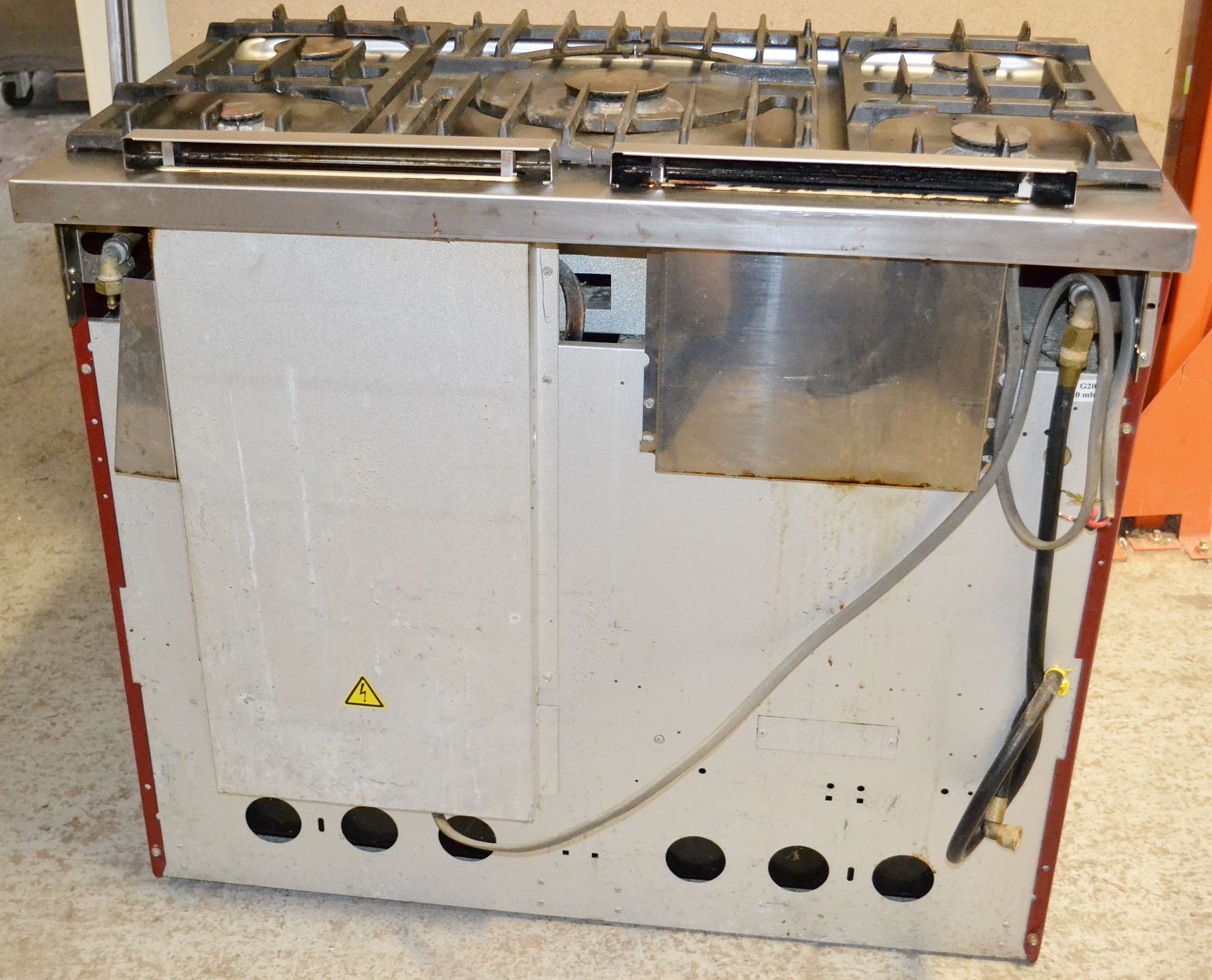 1 x Lacanche Cluny Classic 100 (Cote d'Or) Range Cooker Double Oven in Red - Dual Fuel - Used - - Image 7 of 21