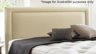 1 x VISPRING "Helios" Headboard in Oatmeal - Dimensions: 160x125x7cm - Ref: 2839090 P2/17 -