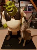 1 x Limited Edition Shrek 2 30" Shrek & Donkey Replica Statue By Idea Planet - #114 of 1000  - CL247