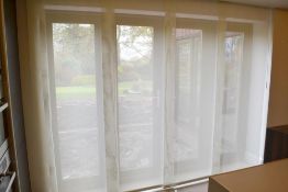 1 x Set Of Premium Quality Overlapping Gliding Panels (Patio Blinds) - Dimensions: W285 x Drop 240cm