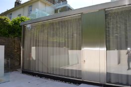 1 x External Double Glazed Window Panel With Frame - H320 x W450 x 8cms - Ref 154 - CL230 -