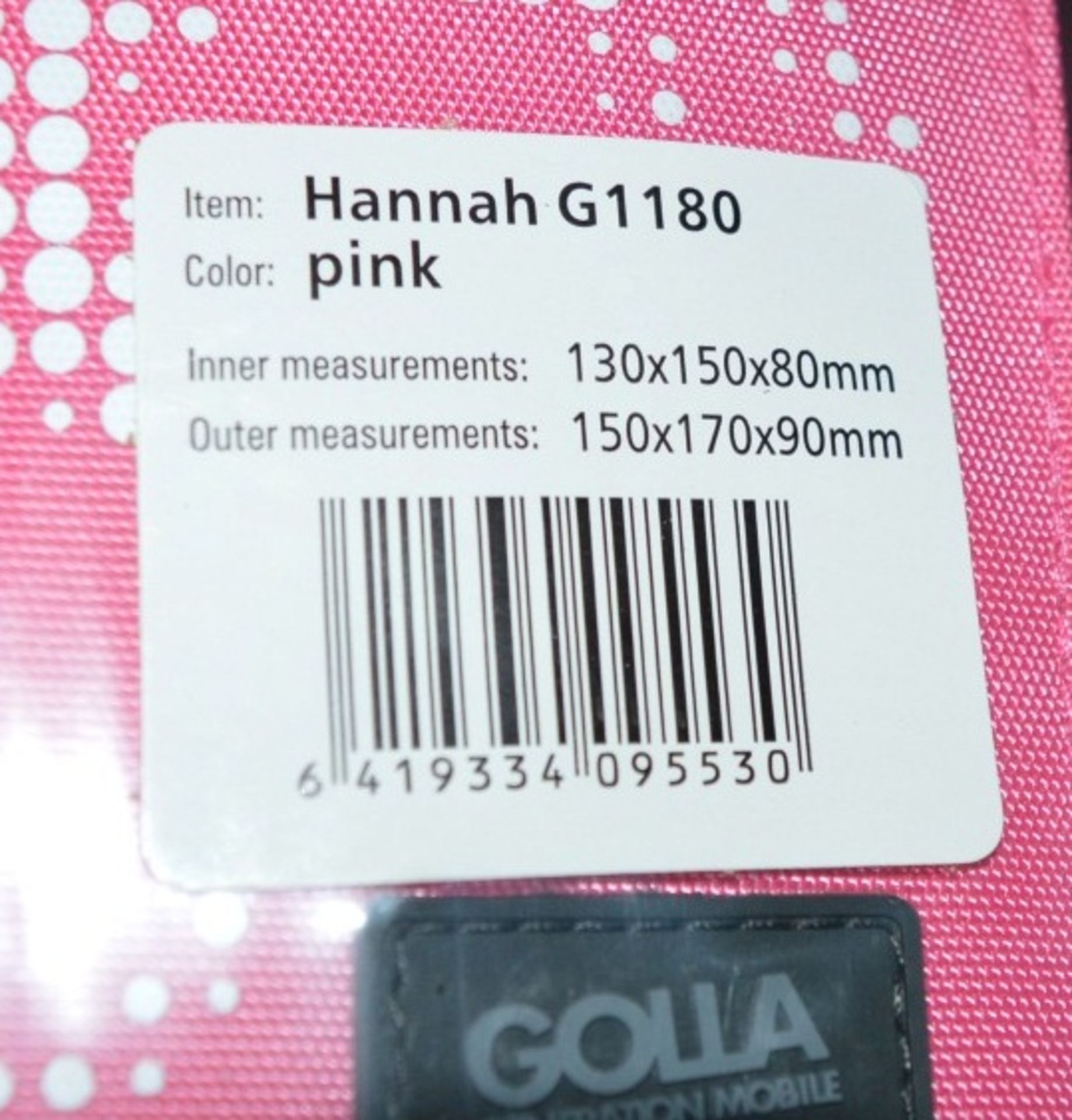 20 x GOLLA Small Camera Bags In Bright Pink - New / Unused Stock - Great Resale Potential - Supplied - Image 3 of 4