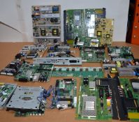 1 x Large Collection of Television Component Boards - Power Supplies, Mainboards, DVD Players