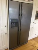 1 x Samsung A-Rated American Style Side by Side Fridge Freezer RS21DCNS - In Good Working