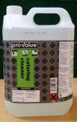 20 x Pro Value 5 Litre Catering Cleaner - Best Before September 2016 - New Boxed Stock - Includes 10